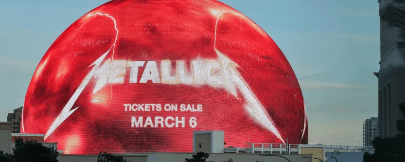 Metallica en su residencia en el Sphere de Las Vegas