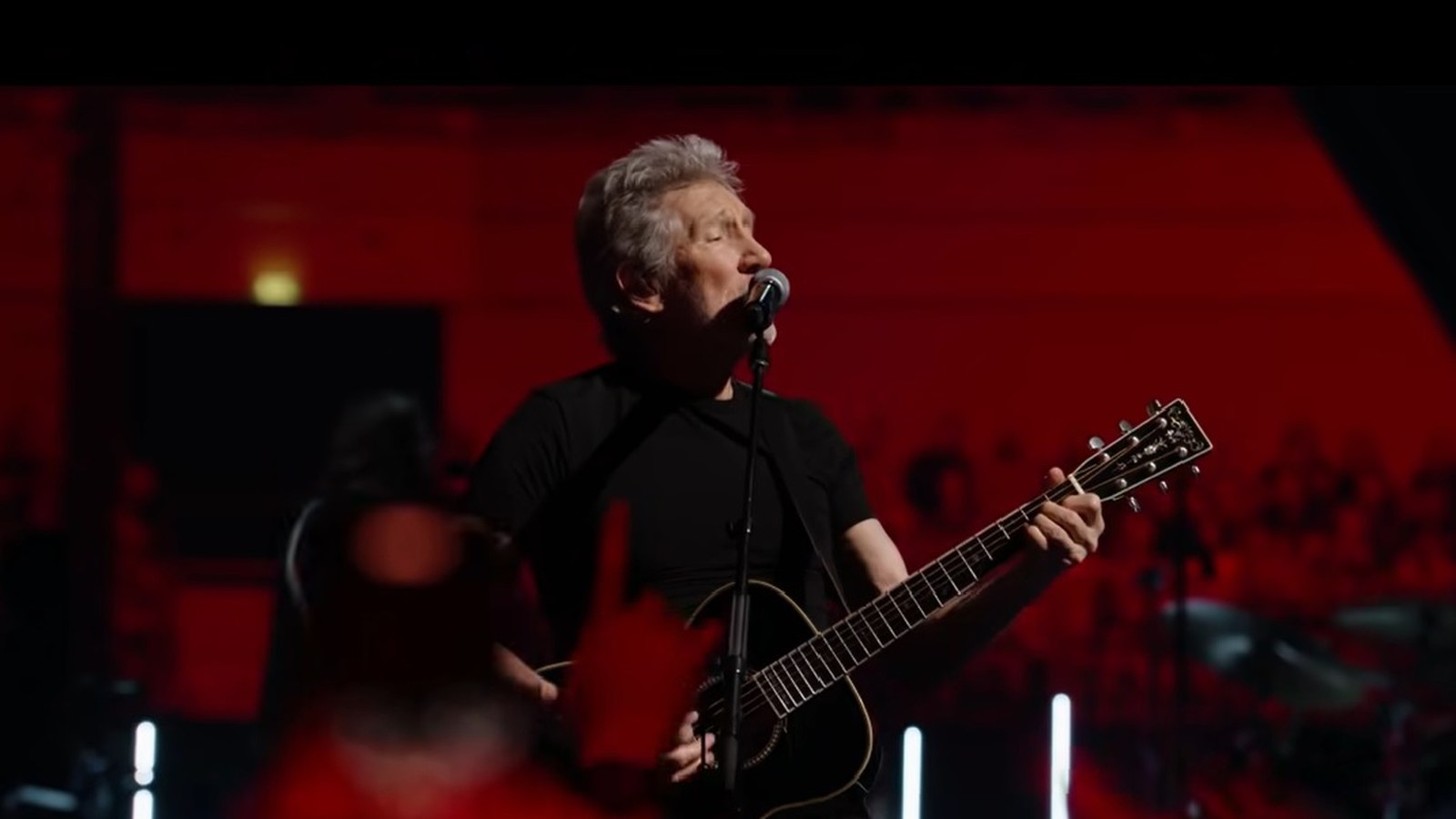 Roger Waters en vivo con guitarra acústica