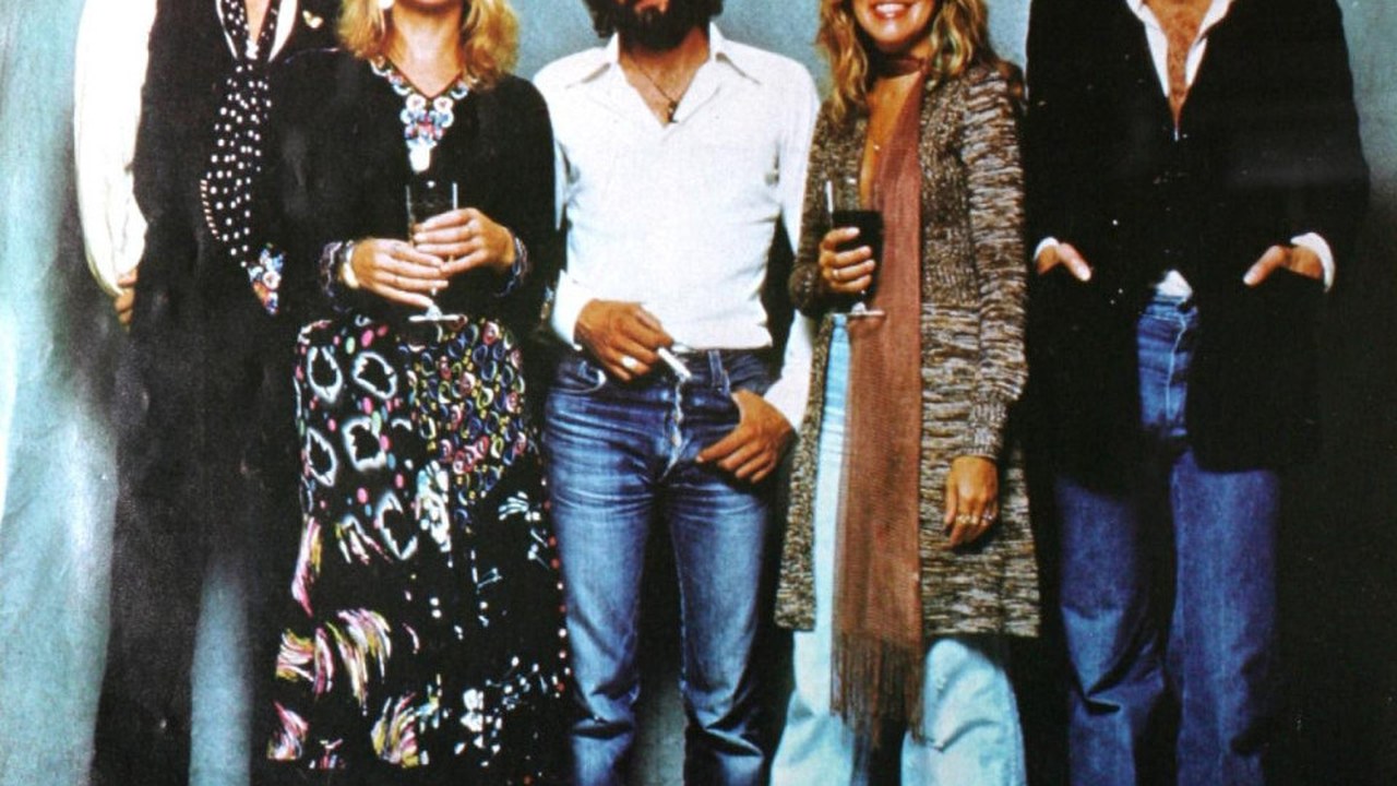 Fleetwood Mac en 1977, en la época de Rumours: Mick Fleetwood, Christine McVie, John McVie, Stevie Nicks y Lindsey Buckingham