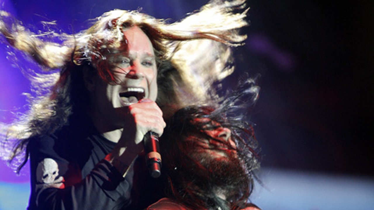 Ozzy Osbourne junto a Blasko en el escenario