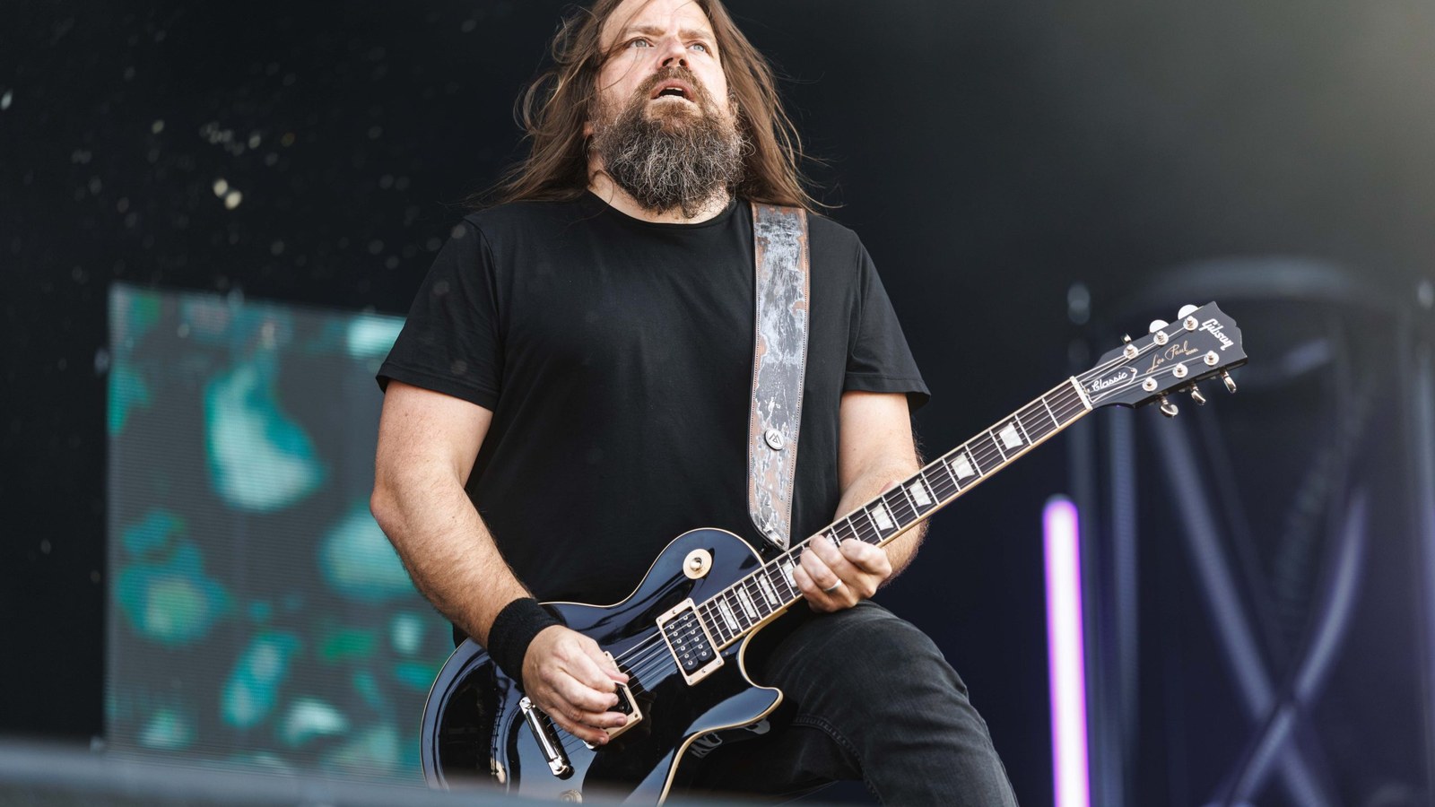Mark Morton, guitarrista de Lamb of God, en vivo