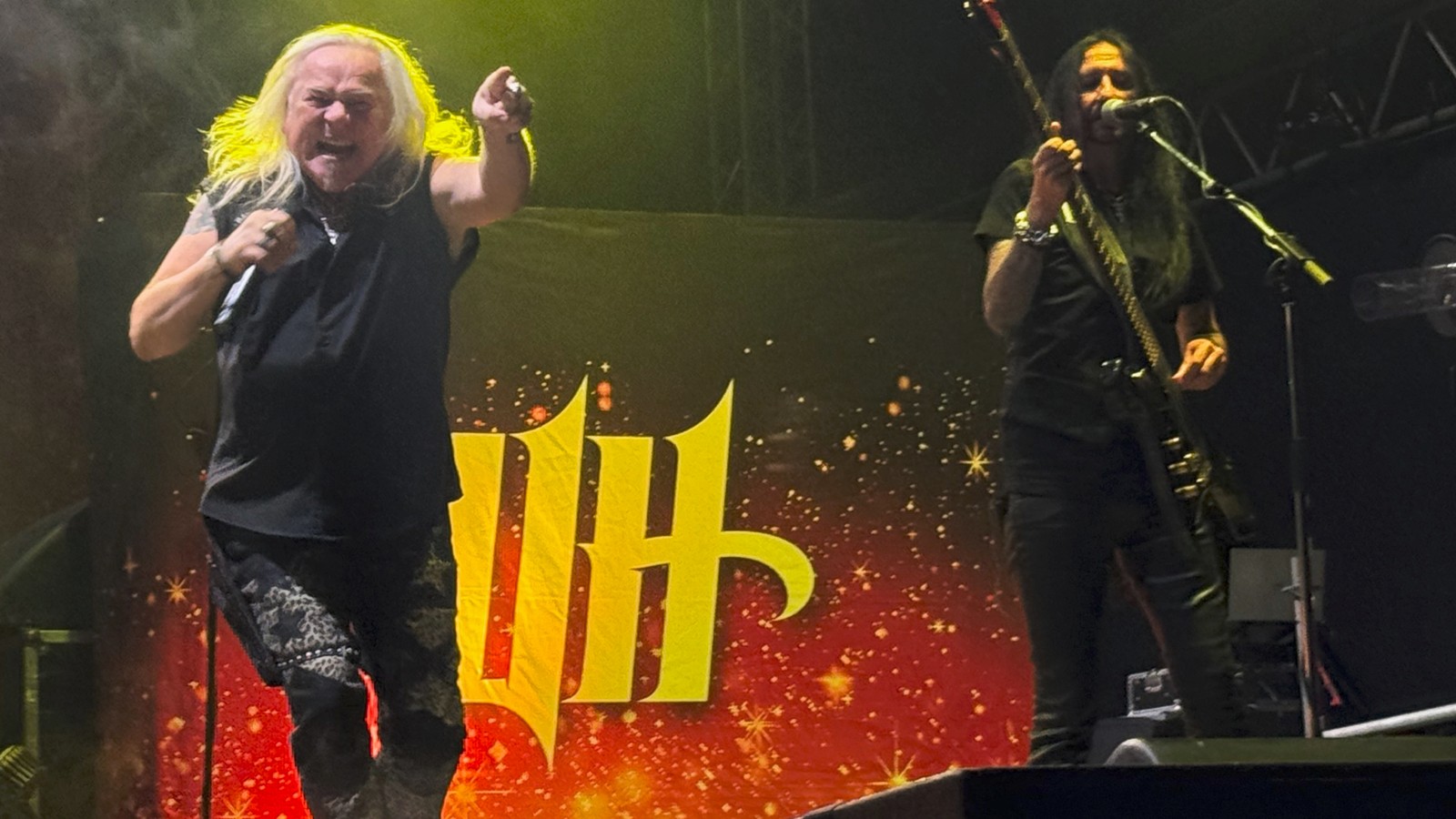 Davey Rimmer con Uriah Heep