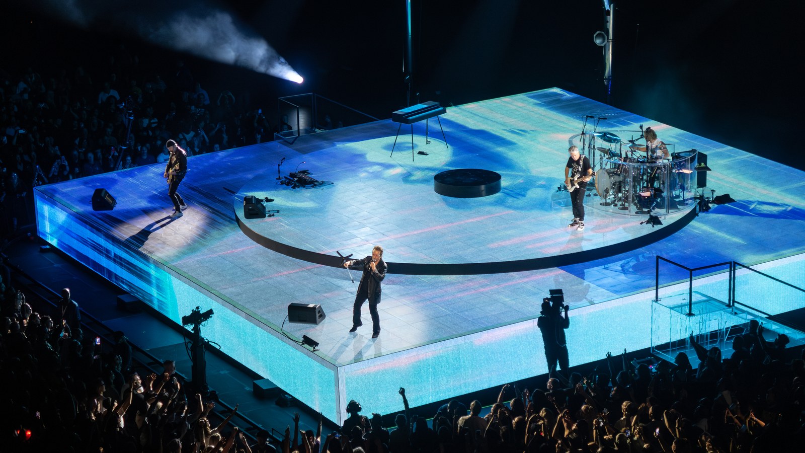 Vista aérea del escenario de U2 en el Sphere de Las Vegas