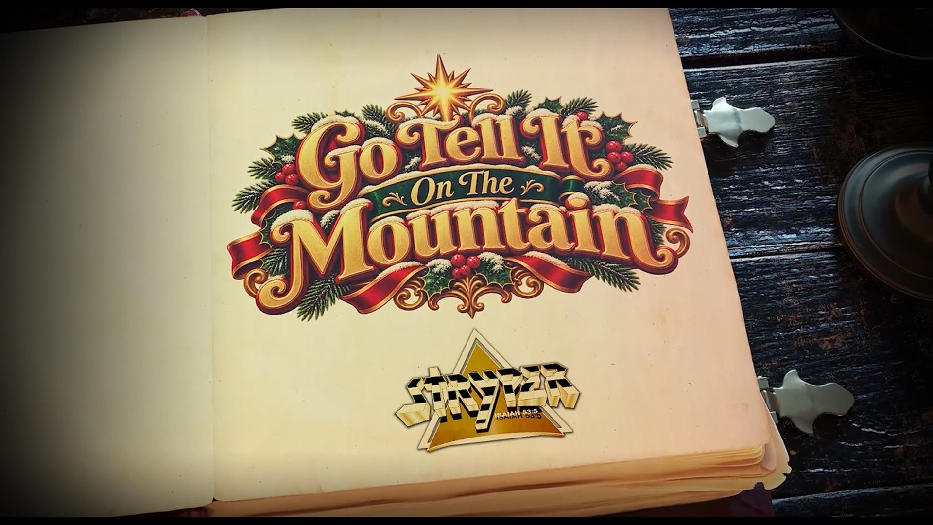 Fotograma del lyric video de Go Tell It On The Mountain, de Stryper